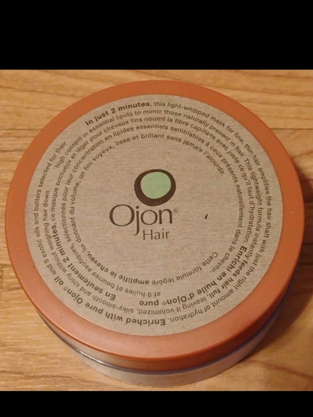 Ojon 2 Minute Volumizing In Shower Hair Mask For Fine/Limp Hair Large 6.6oz